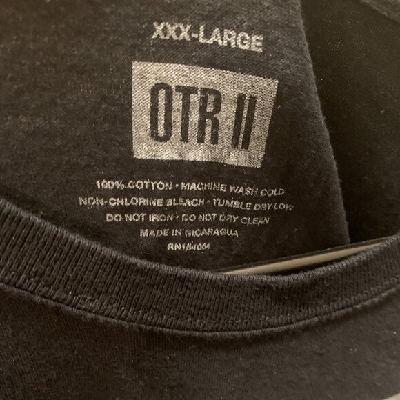 Beyonce Jay-Z Men's Black On The Run OTR II 2018 Tour T-Shirt Size XXX-Large EUC - Picture 5 of 5